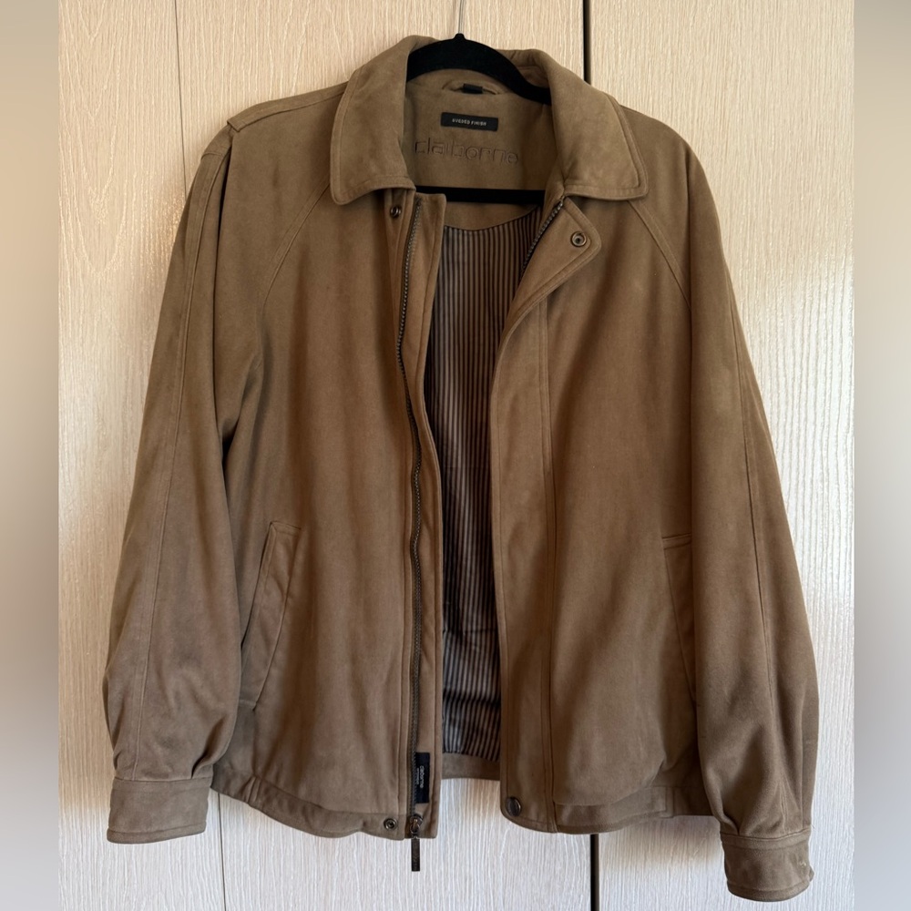 Claiborne Light Brown Suede Jacket